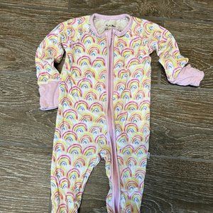 Little Sleepies - Pastel Rainbow (0-3 mo)